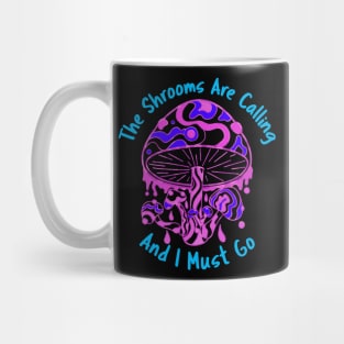 PINK And Blue Shrooms Mushroom Lover Mug